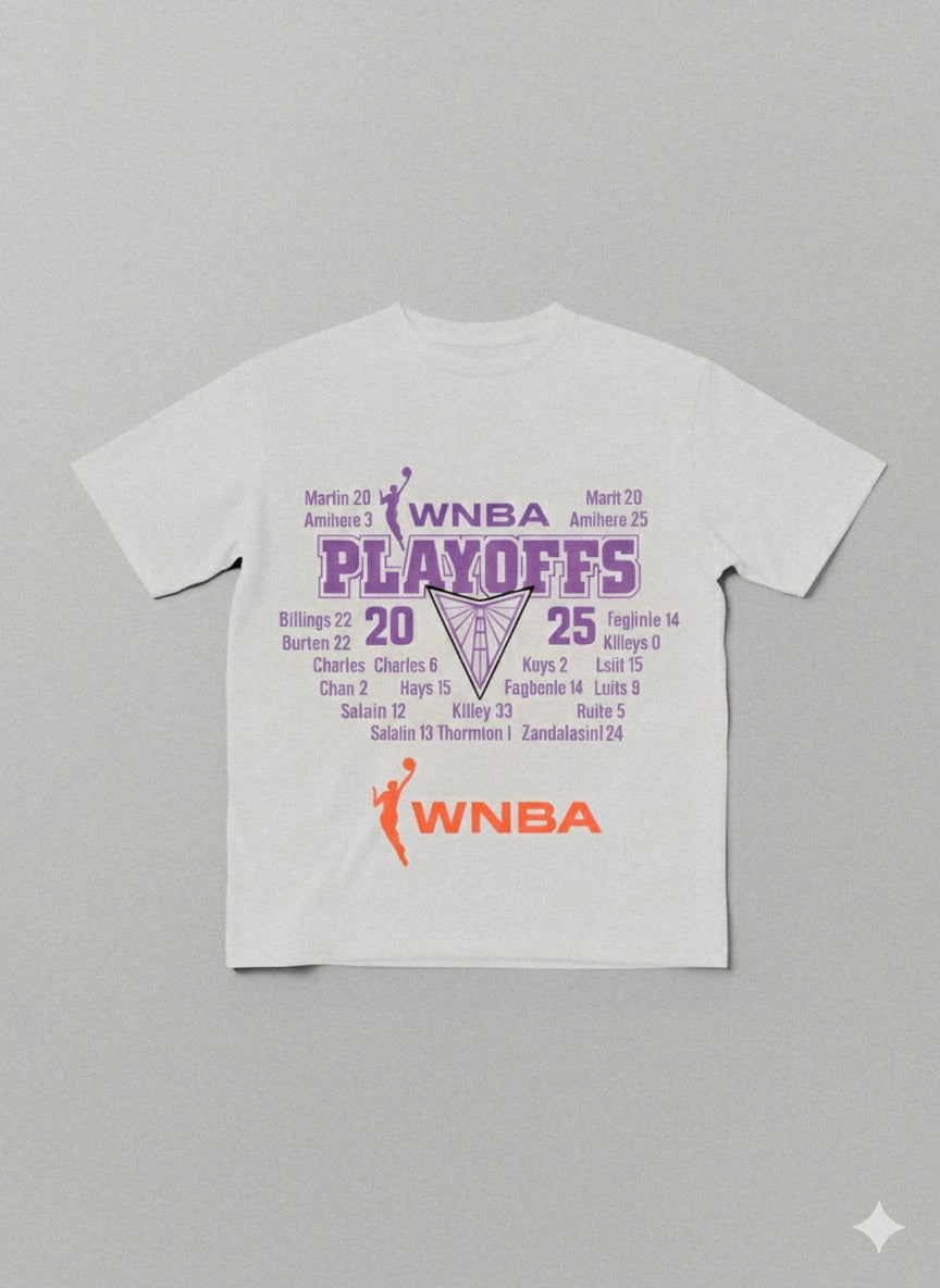 Custom Golden State Valkyries 2025 WNBA Playoff T-Shirt
