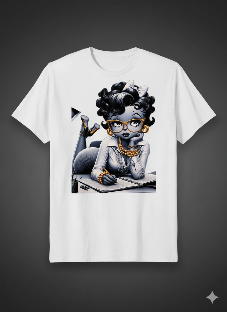 Elegant and Professional Black Woman Graphic T-Shirt