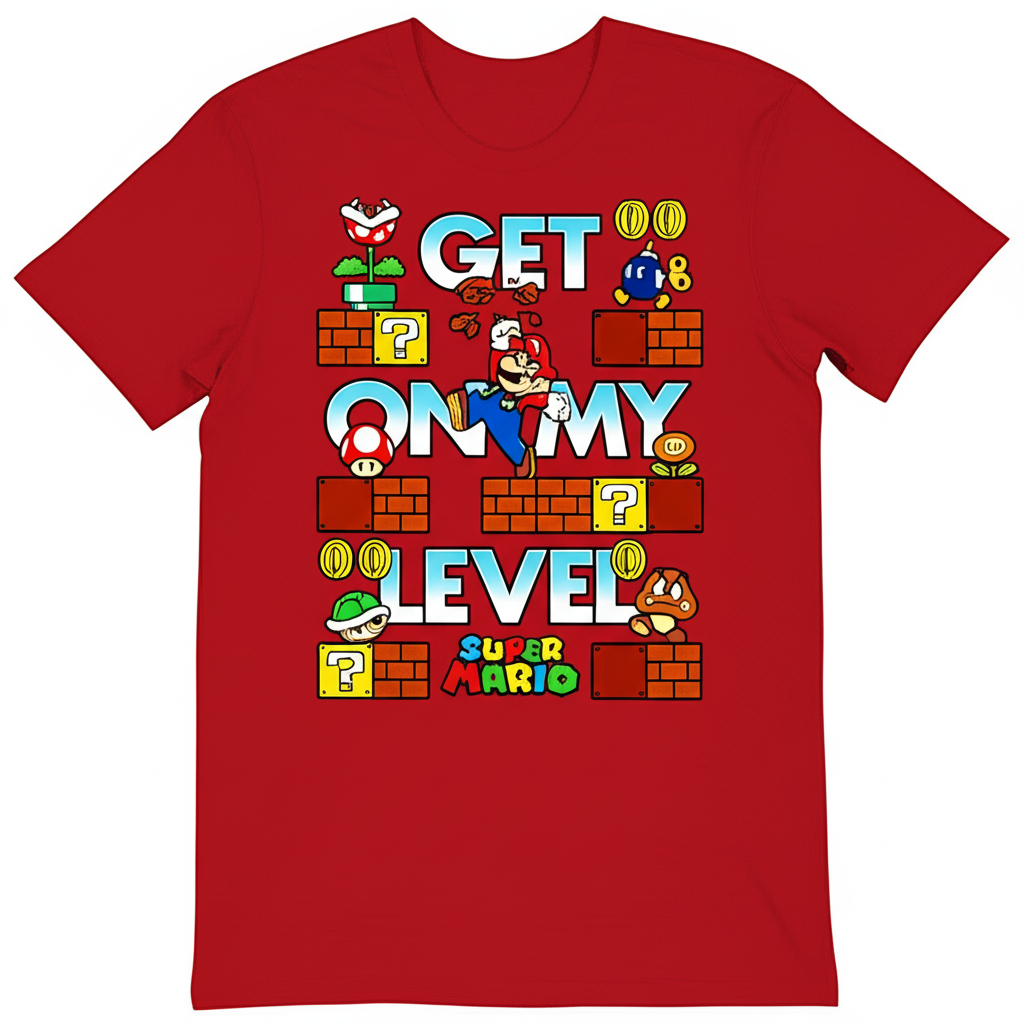 Mario "Get On My Level" T-Shirt