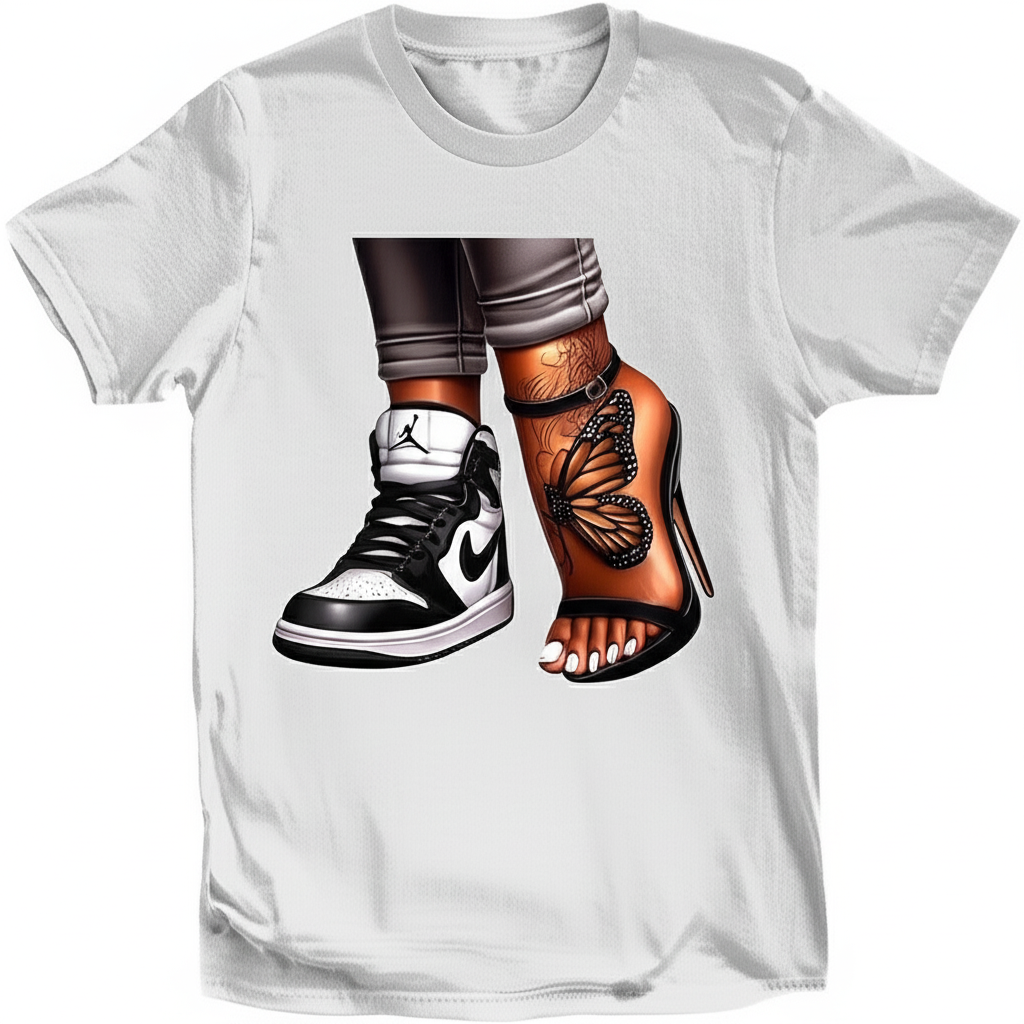 Sneaker & Stiletto Butterfly T-Shirt