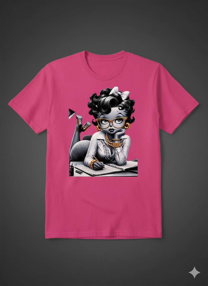 Elegant and Professional Black Woman Graphic T-Shirt