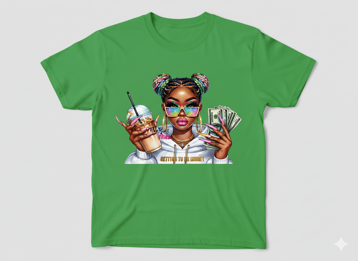 VIBES "Getting To The Money" Graphic T-shirt