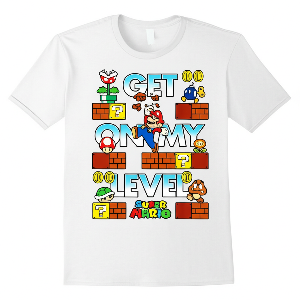Mario "Get On My Level" T-Shirt