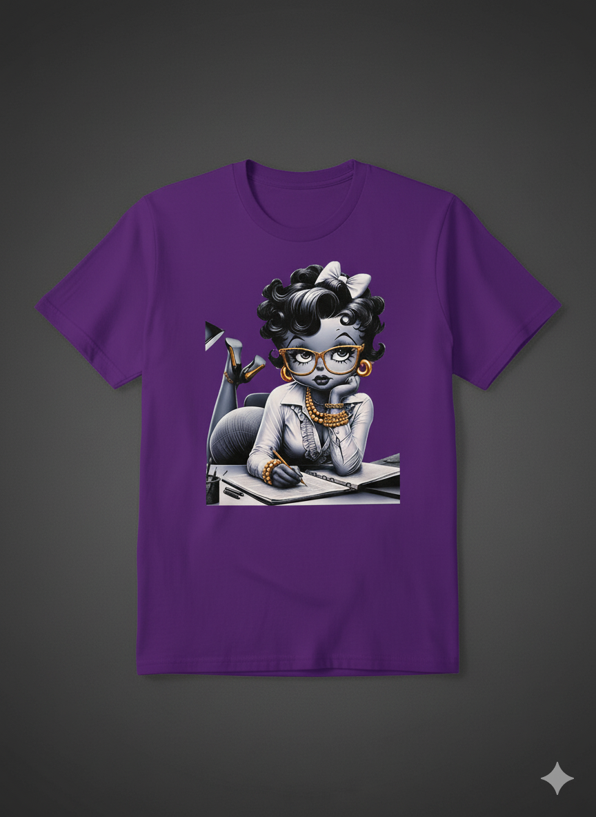 Elegant and Professional Black Woman Graphic T-Shirt