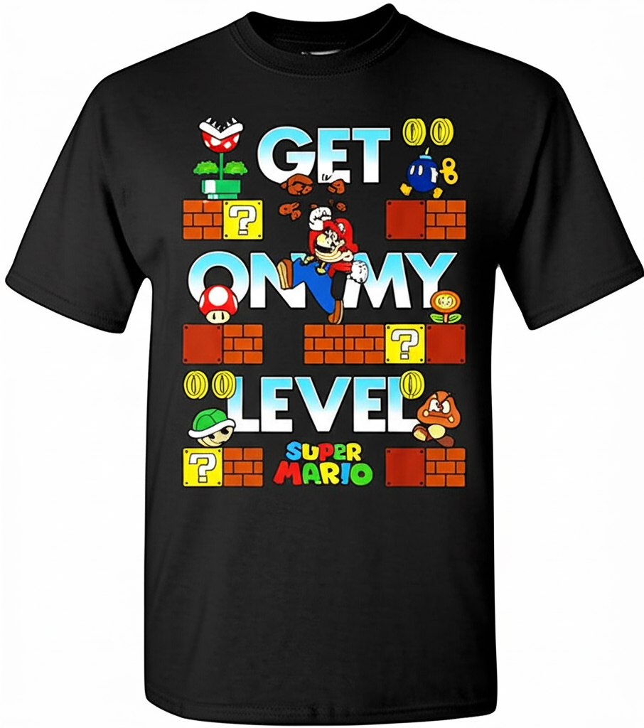 Mario "Get On My Level" T-Shirt