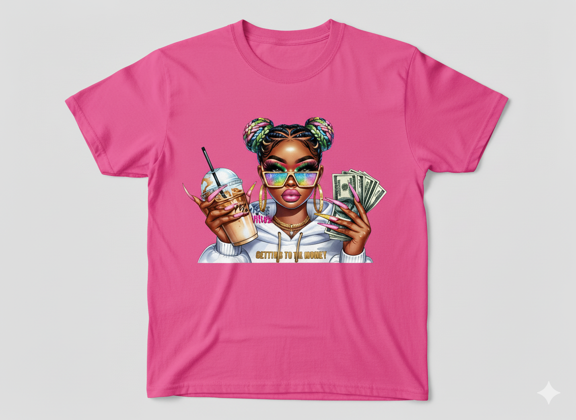 VIBES "Getting To The Money" Graphic T-shirt