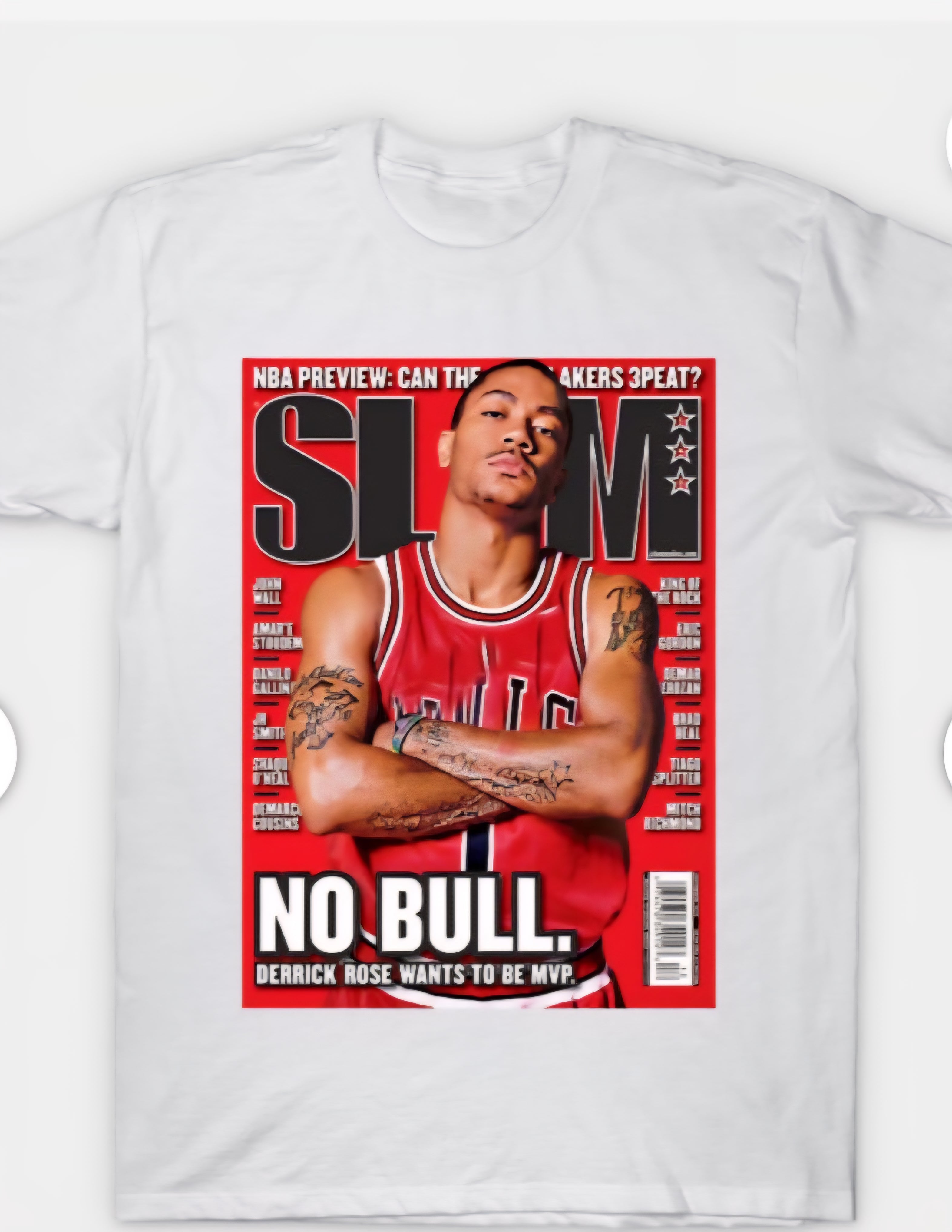 Derrick Rose "No Bull" Slam Magazine Cover T-Shirt