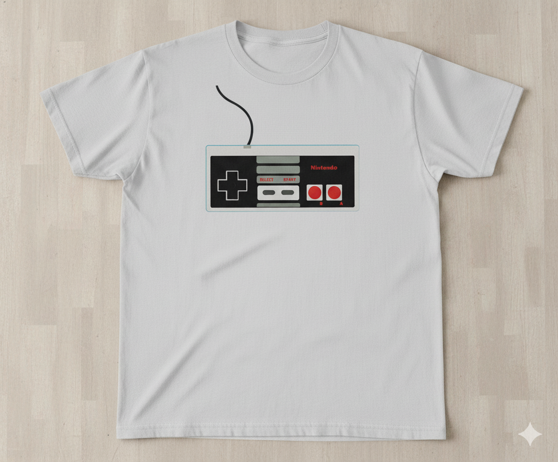 N-E-S Controller Graphic T-Shirt