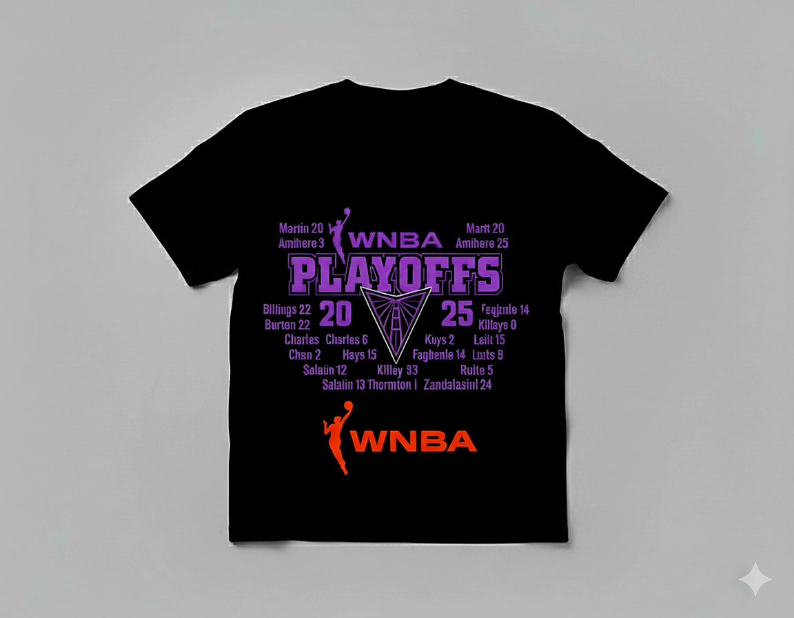 Custom Golden State Valkyries 2025 WNBA Playoff T-Shirt