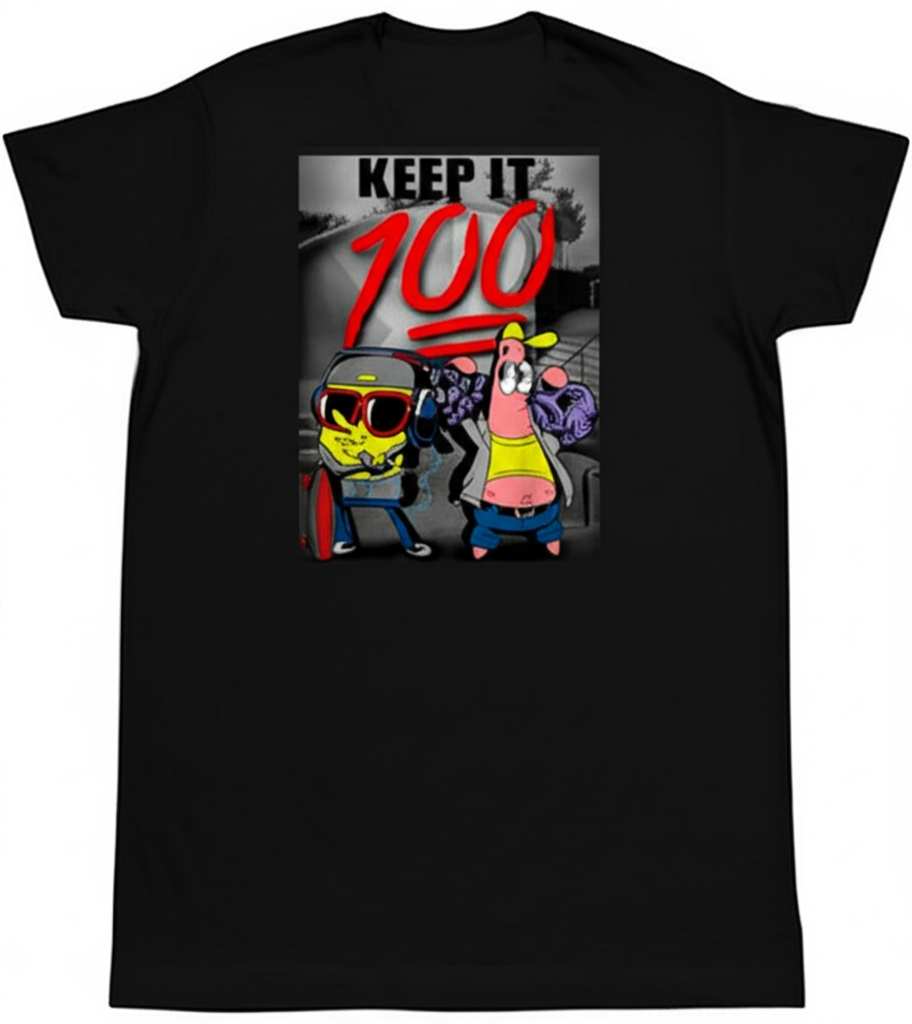 Spongebob "Keep It 100" T-Shirt