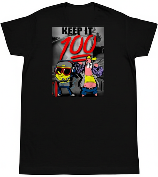 Spongebob "Keep It 100" T-Shirt