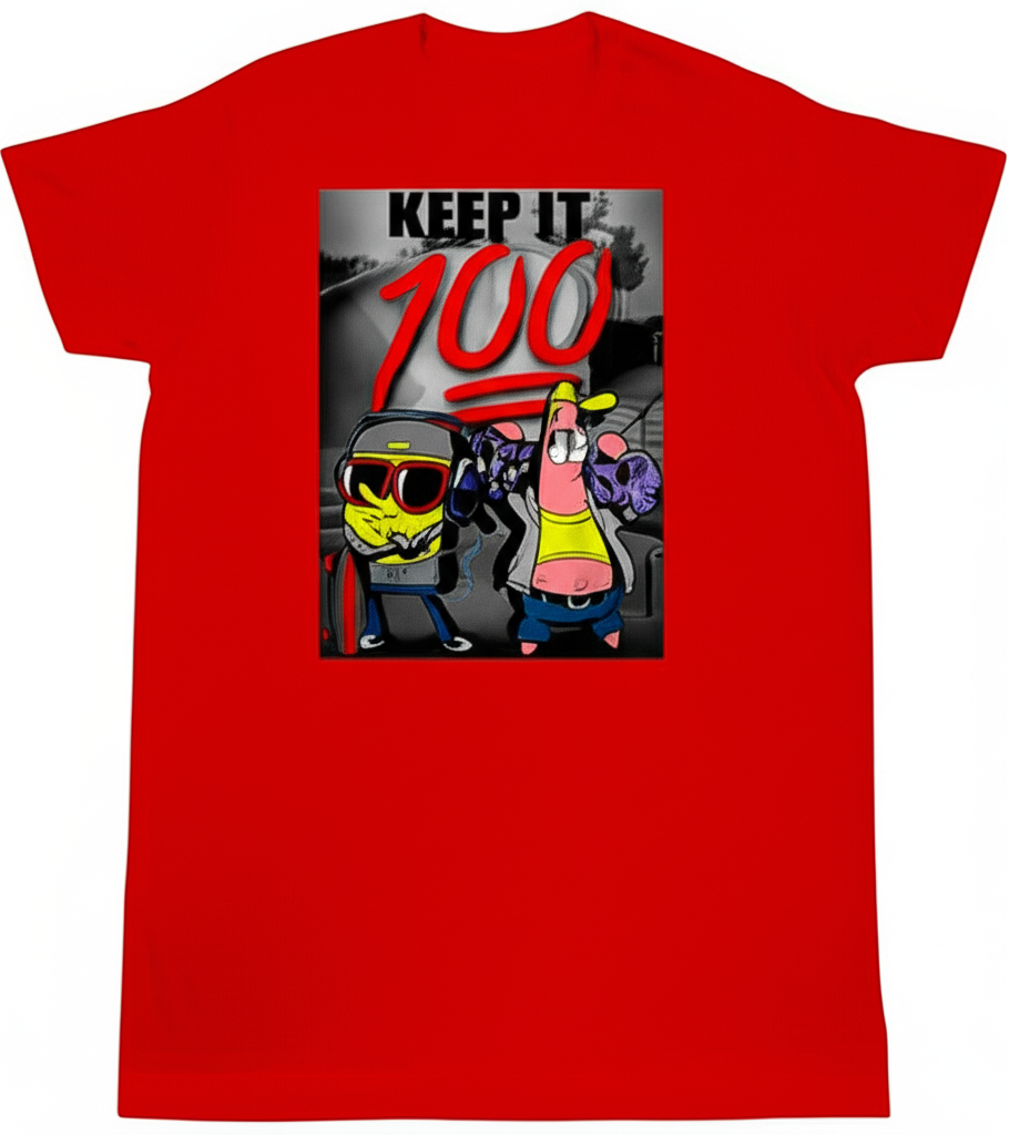 Spongebob "Keep It 100" T-Shirt