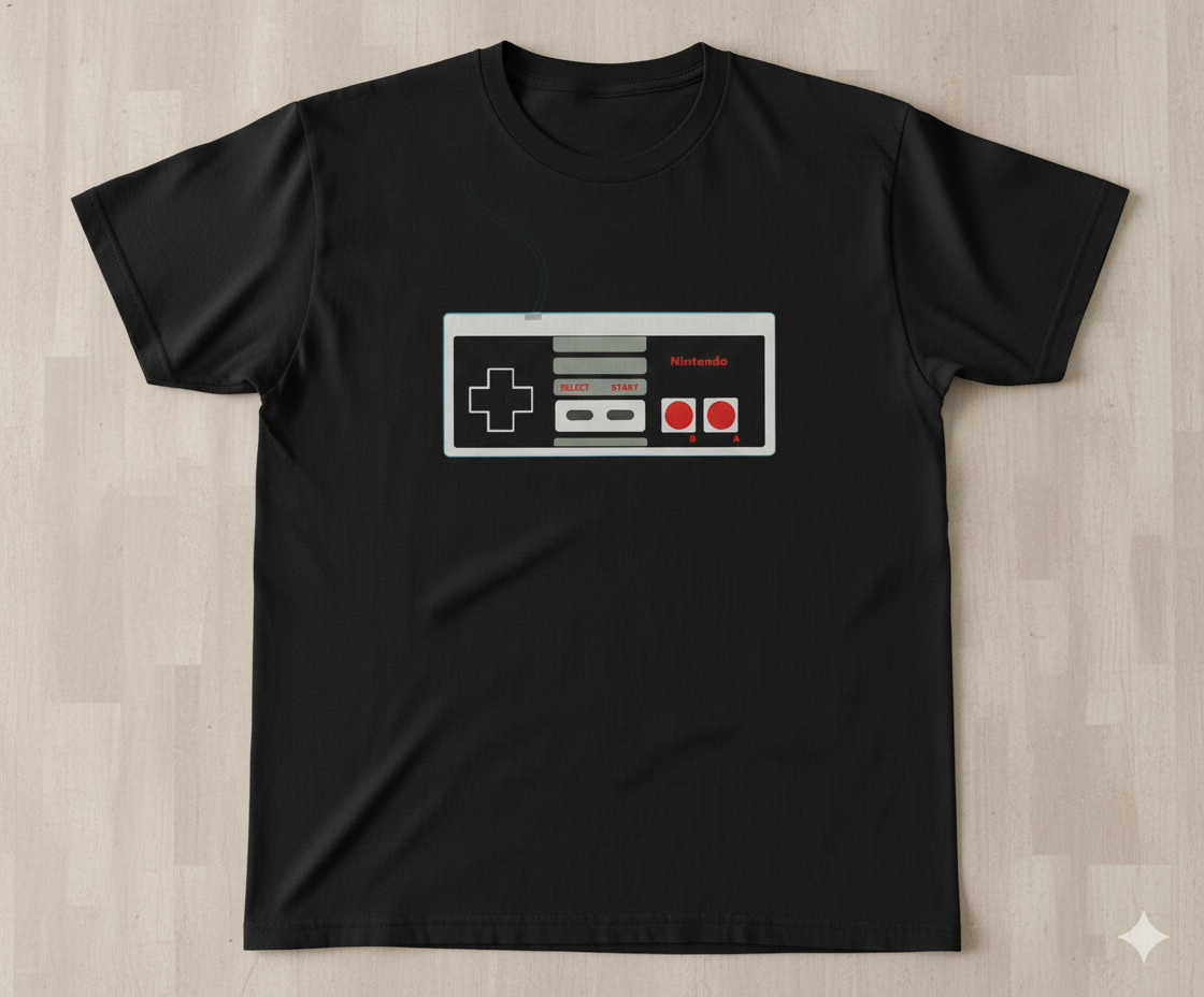N-E-S Controller Graphic T-Shirt