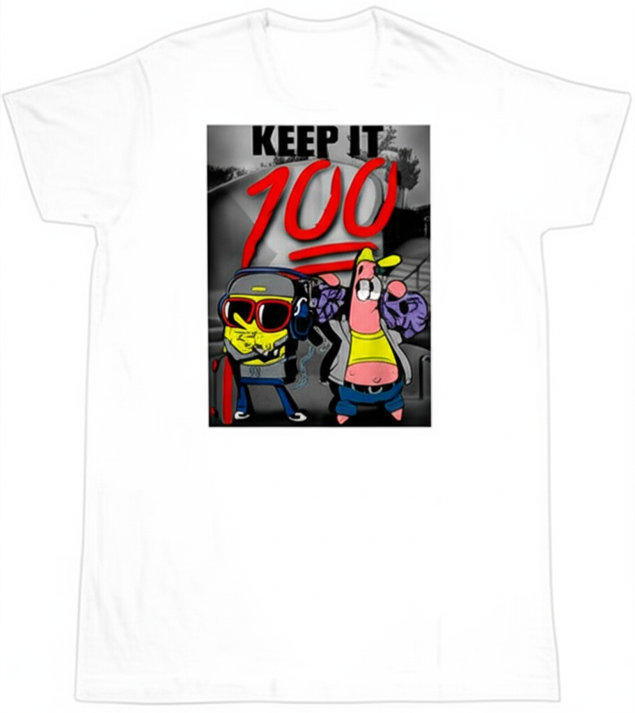 Spongebob "Keep It 100" T-Shirt