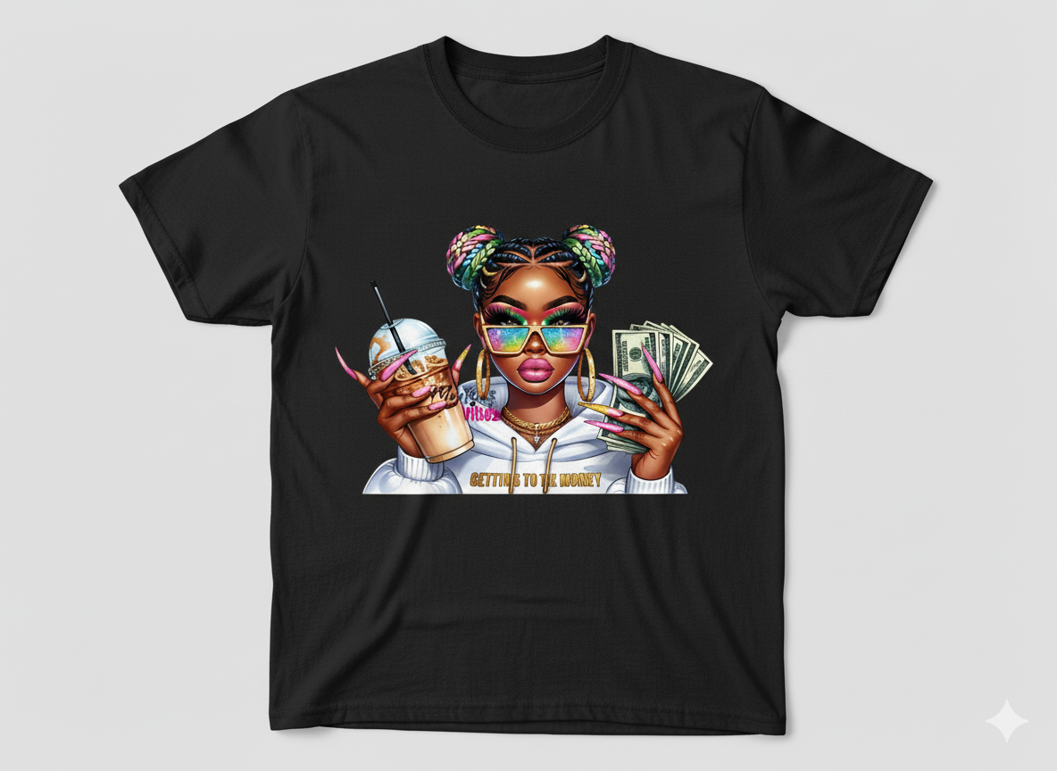 VIBES "Getting To The Money" Graphic T-shirt