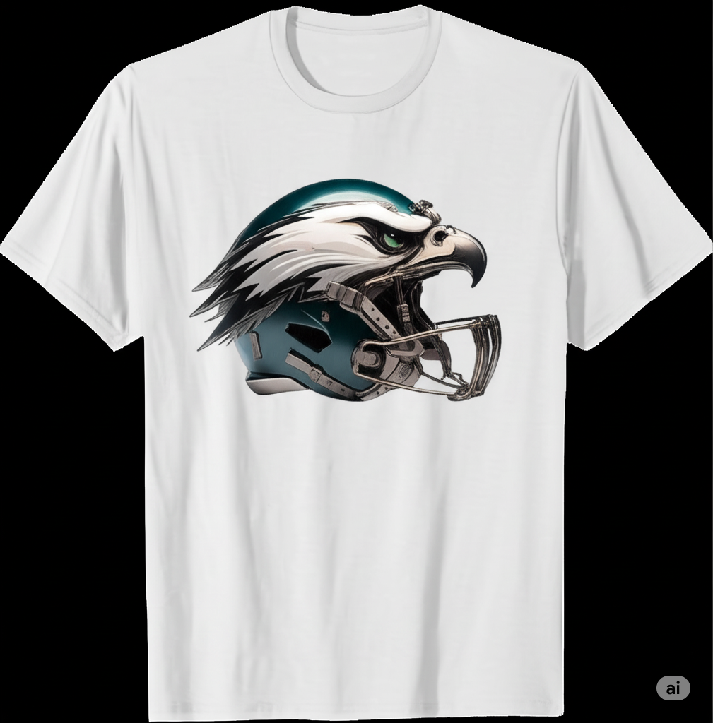 "Fly, Eagles, Fly! Philadelphia Eagles Helmet T-Shirt"