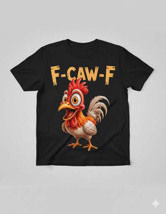 Crazy Chicken "F-CAW-F" Graphic Tee