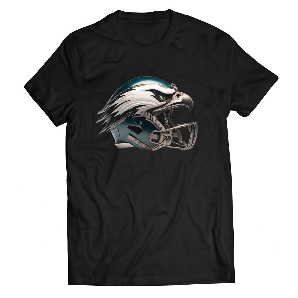 "Fly, Eagles, Fly! Philadelphia Eagles Helmet T-Shirt"