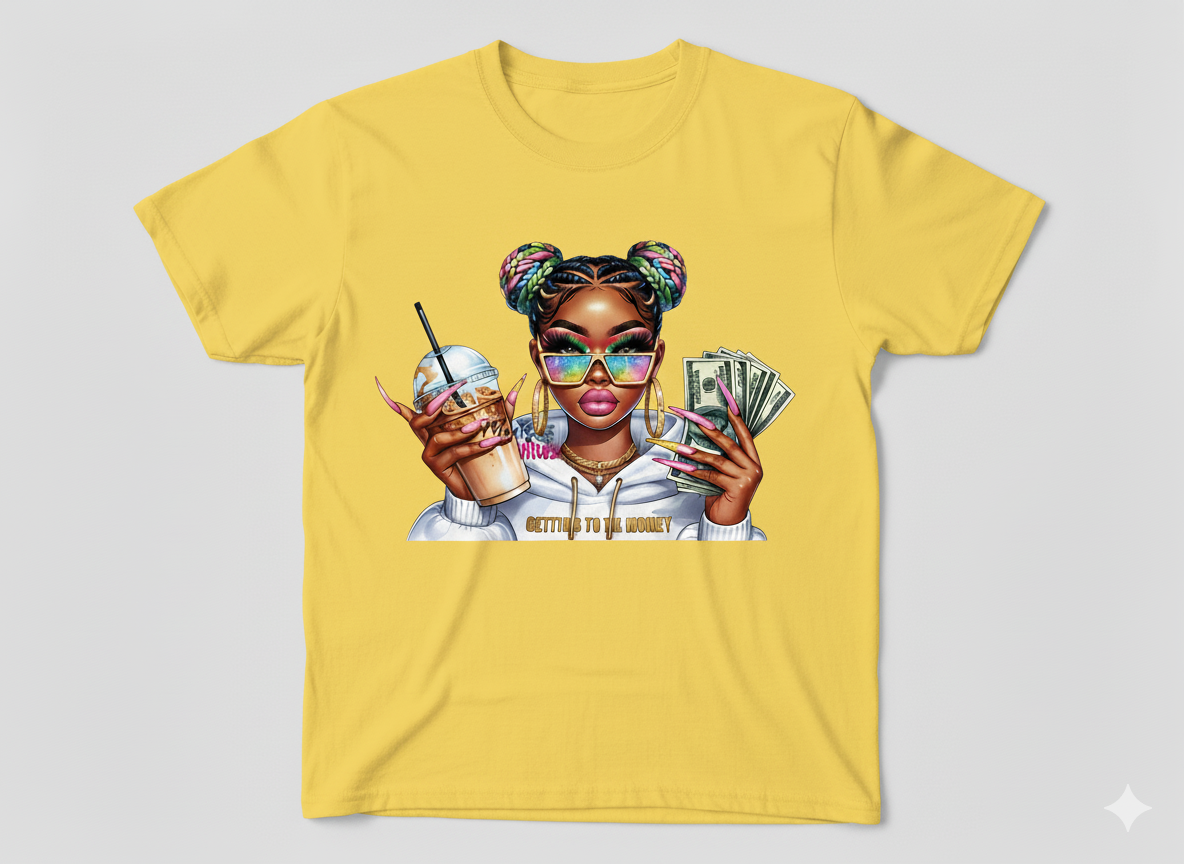 VIBES "Getting To The Money" Graphic T-shirt