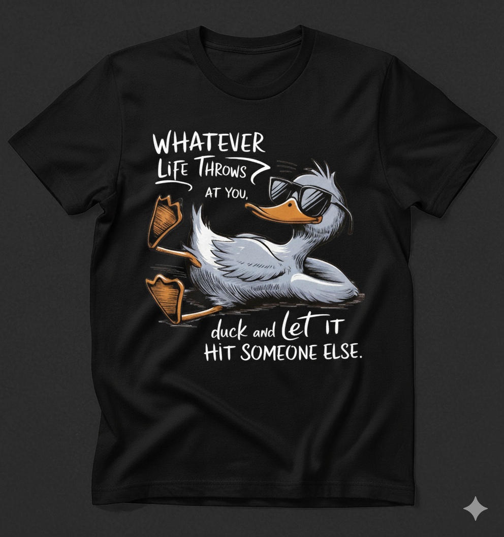 The "Whatever Life Throws at You" Duck T-Shirt